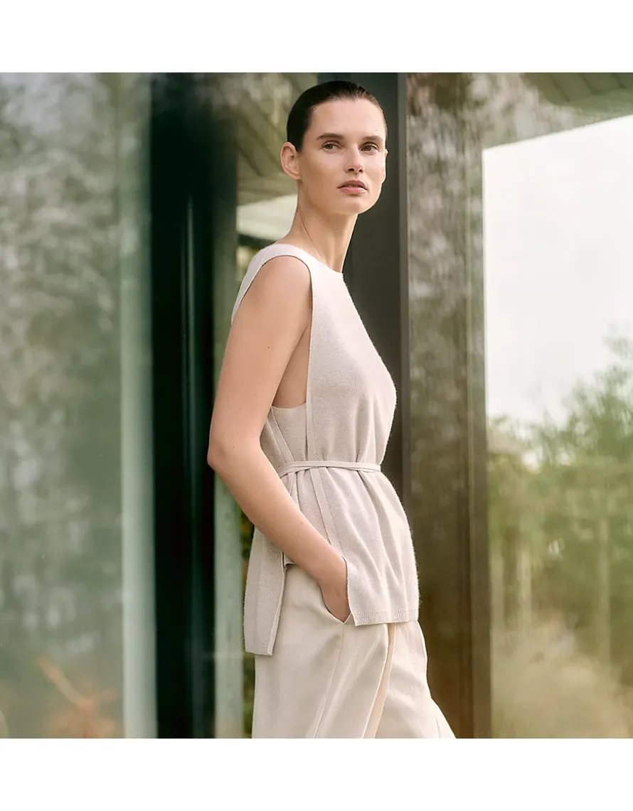 Side Tie Tunic with Cashmere