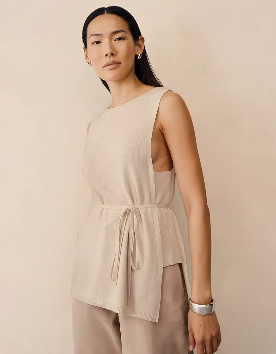 Side Tie Tunic with Cashmere