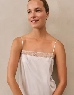 Silk Lace Square Neck Cami Nightdress
