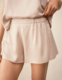 Silk Racer Back Shorts Pyjama Set