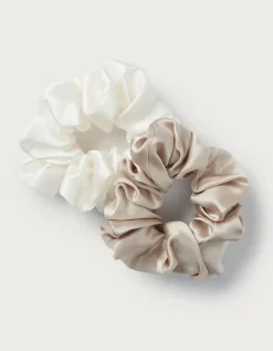 Silk Sleep Scrunchies – Set of 2
