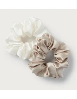 Silk Sleep Scrunchies – Set of 2