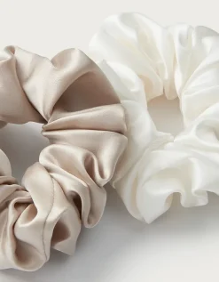Silk Sleep Scrunchies – Set of 2