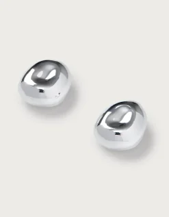 Silver Dome Earrings