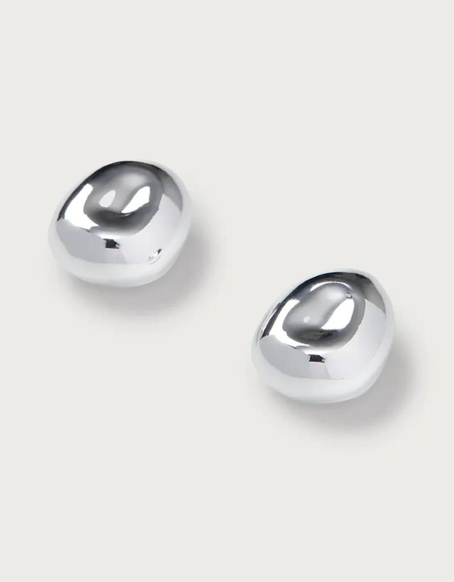 Silver Dome Earrings