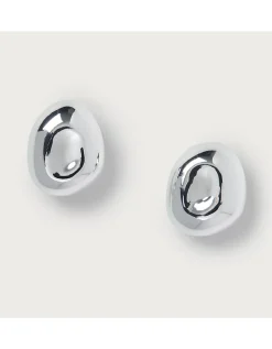 Silver Dome Earrings