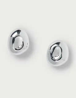 Silver Dome Earrings