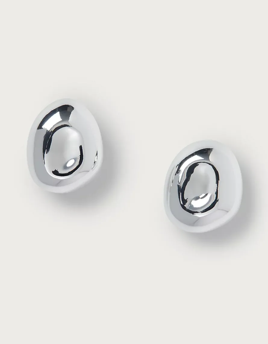 Silver Dome Earrings