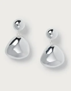 Silver Droplet Earrings