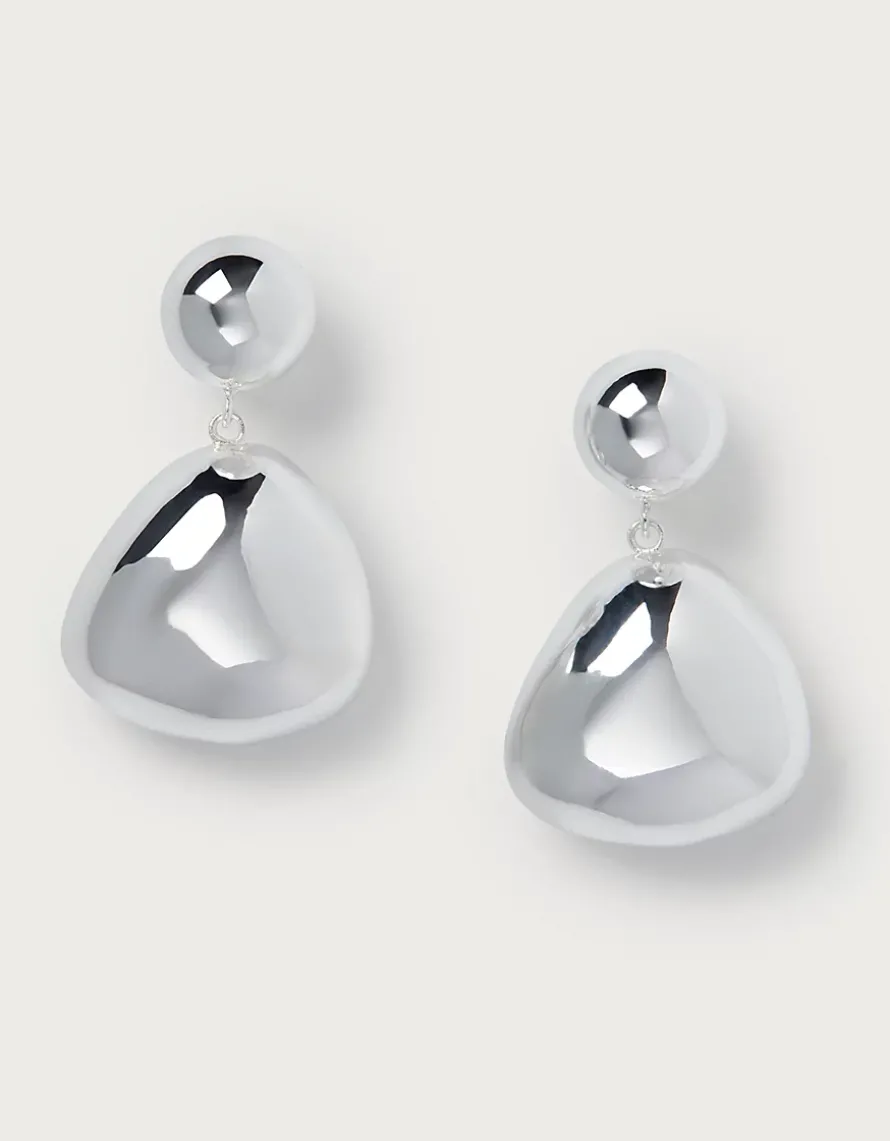 Silver Droplet Earrings