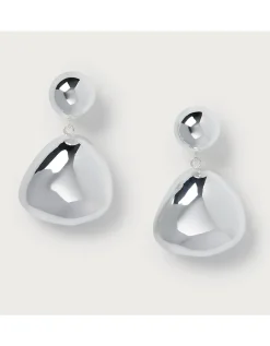 Silver Droplet Earrings