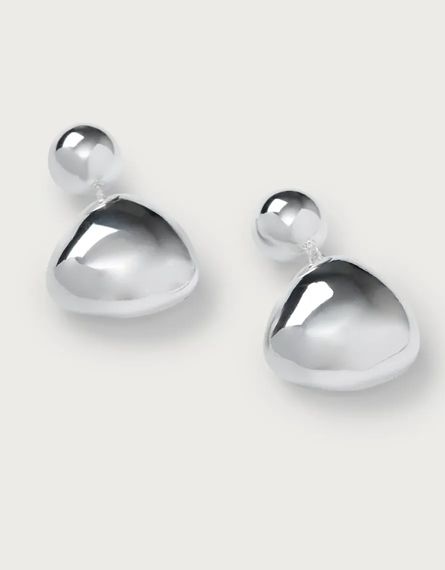Silver Droplet Earrings