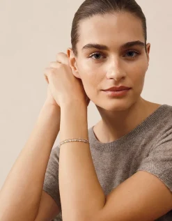 Silver Plated Delicate Beaded Bracelet