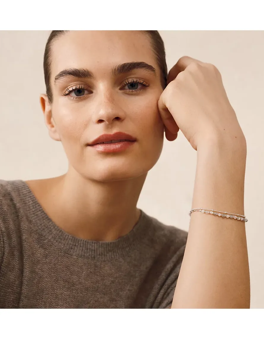 Silver Plated Delicate Beaded Bracelet