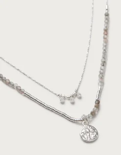 Silver Plated Delicate Beaded Necklace