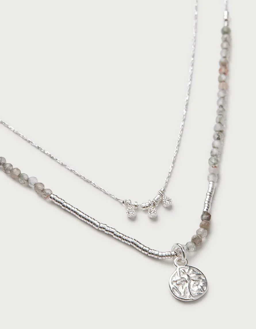 Silver Plated Delicate Beaded Necklace