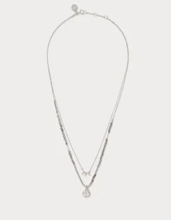 Silver Plated Delicate Beaded Necklace