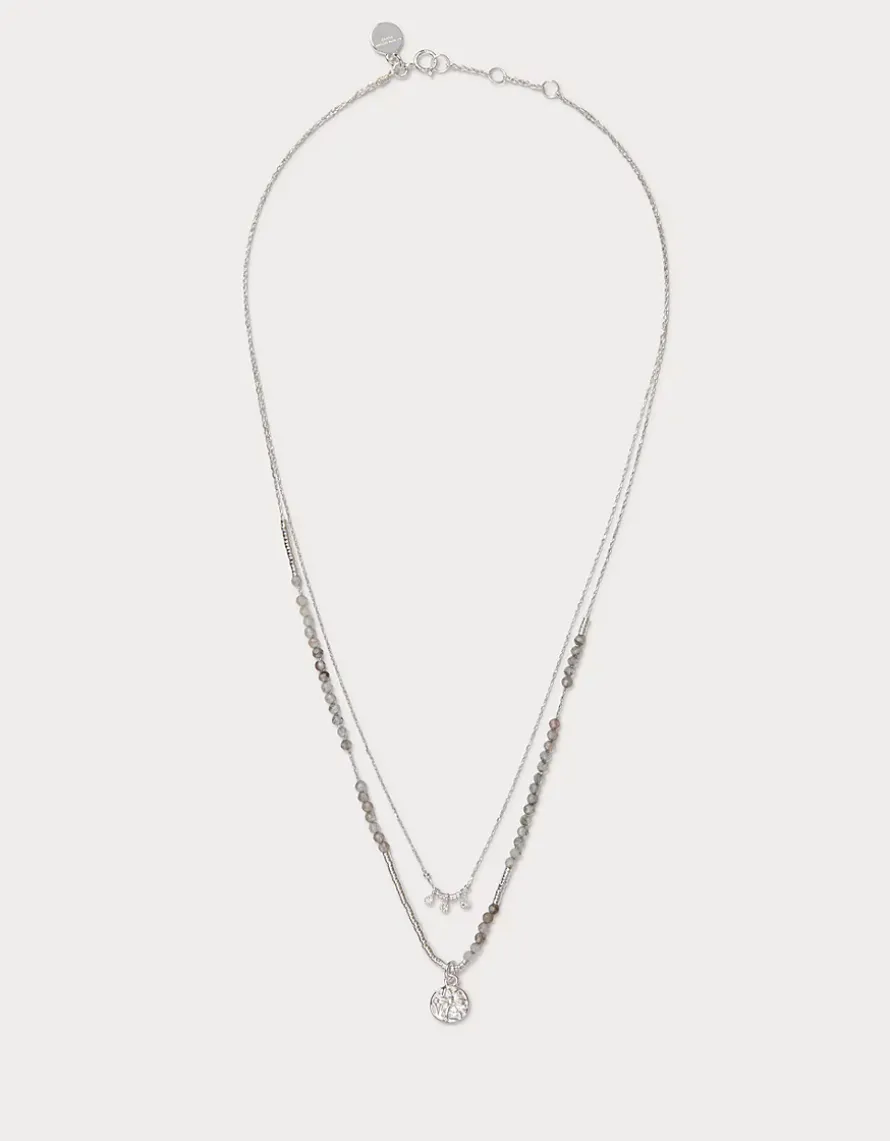 Silver Plated Delicate Beaded Necklace