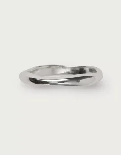 Silver Plated Hammered Ring