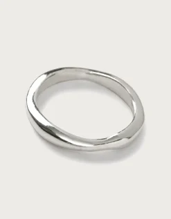 Silver Plated Hammered Ring