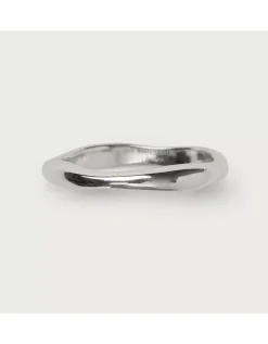 Silver Plated Hammered Ring