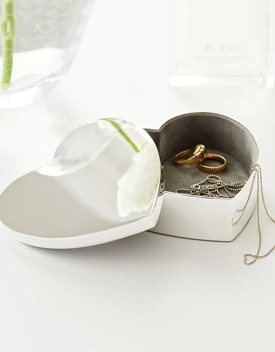 Silver Plated Heart Box