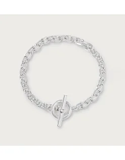 Silver Plated T-Bar Bracelet