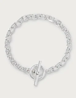 Silver Plated T-Bar Bracelet
