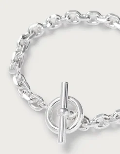Silver Plated T-Bar Bracelet