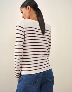 Simple Breton Stripe Jumper with Cashmere