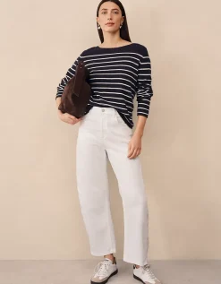 Simple Breton Stripe Jumper with Cashmere