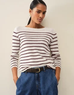 Simple Breton Stripe Jumper with Cashmere