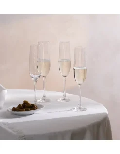 Skye Optic Champagne Flutes – Set of 4