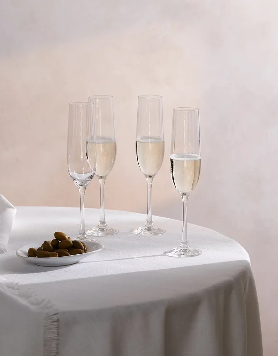 Skye Optic Champagne Flutes – Set of 4