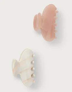 Small Resin Hair Clips – Set of 2