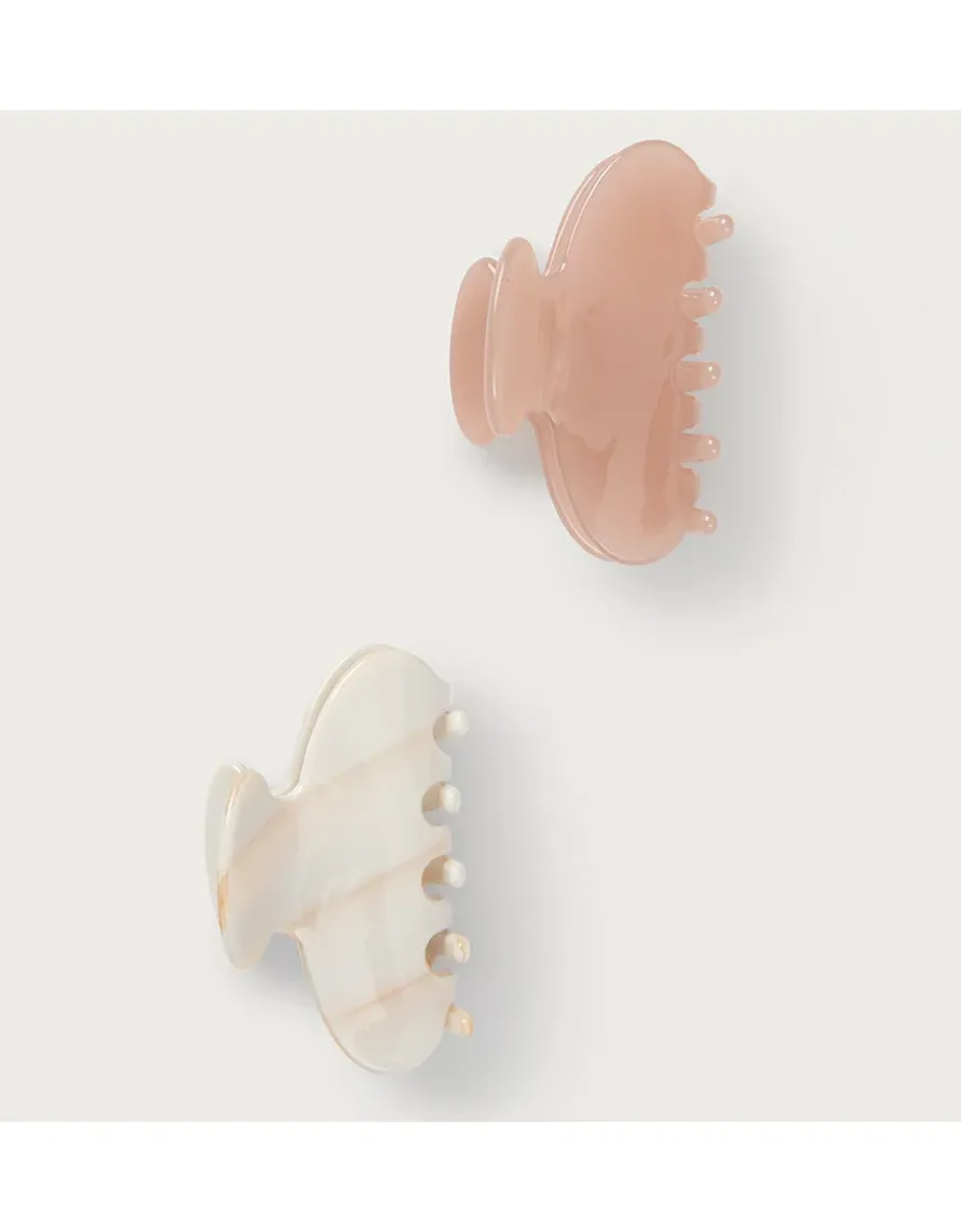 Small Resin Hair Clips – Set of 2