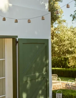 Solar Wicker String Lights
