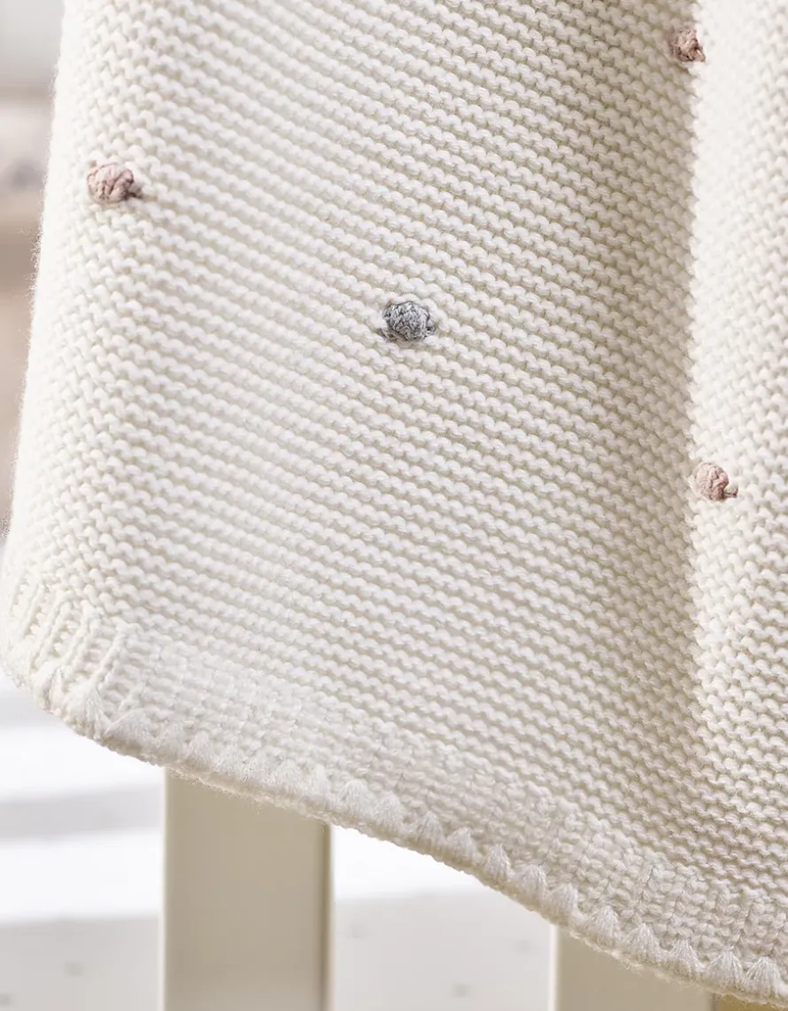 Spot Embroidered Blanket