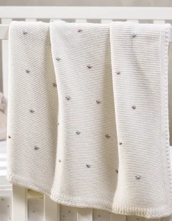 Spot Embroidered Blanket