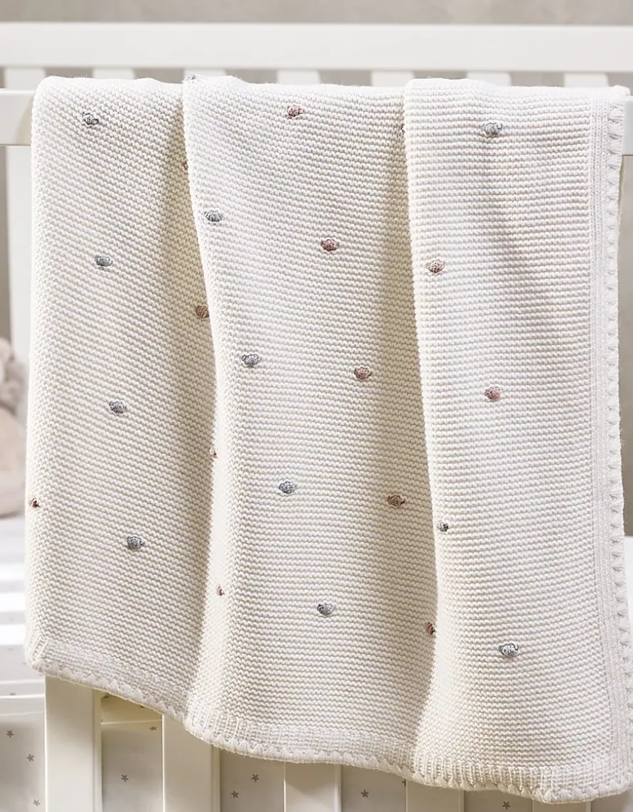 Spot Embroidered Blanket