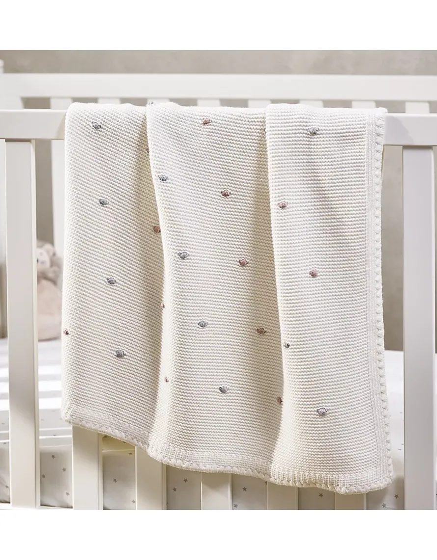 Spot Embroidered Blanket