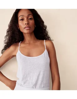 Strappy Linen Jersey Vest
