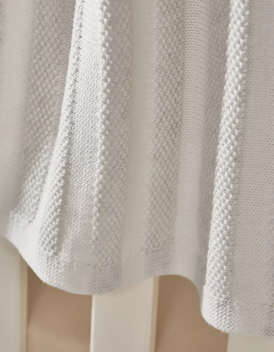 Stripe Cotton Cashmere Baby Blanket