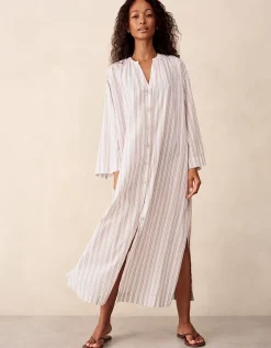 Stripe Relaxed Shirt Dress