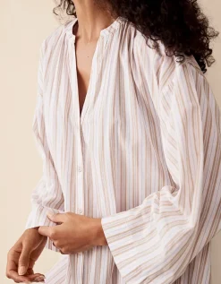 Stripe Relaxed Shirt Dress