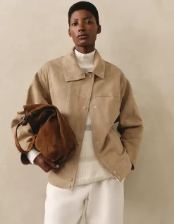 Suede Batwing Jacket