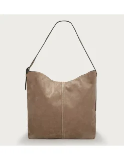 Suede Carry All Contrast Stitch Tote