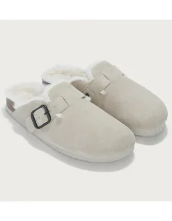 Suede Corkbed Mule Slipper