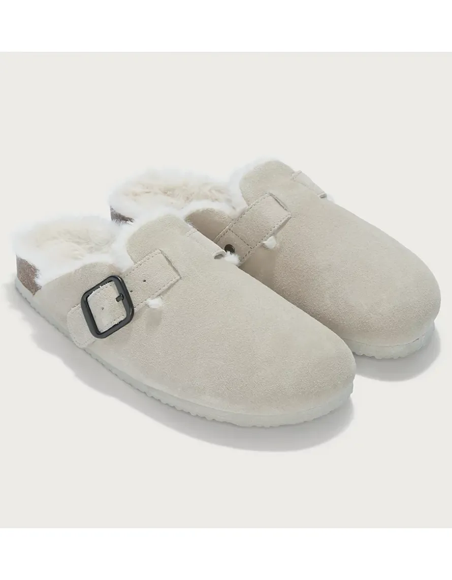 Suede Corkbed Mule Slipper