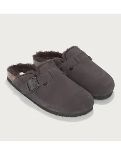 Suede Corkbed Mule Slipper